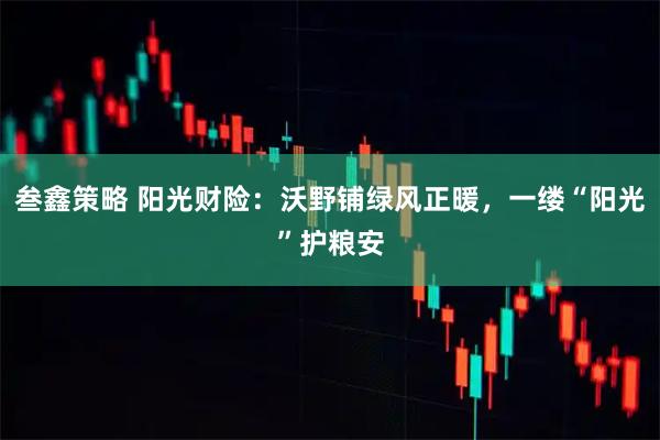 叁鑫策略 阳光财险：沃野铺绿风正暖，一缕“阳光”护粮安